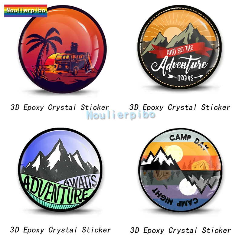 3D Epoxy Resin Car Dome Flexible Car Sticker Adventure Awaits Sunset Camping PVC Car Motorcycle Trolley Case Vinyl Decal
3D Epoxy Resin Car Dome Flexible Car Sticker Adventure Awaits Sunset Camping PVC Car Motorcycle Trolley Case Vinyl Decal