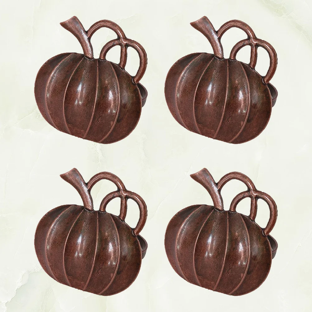 4Pcs Pumpkin Napkin Rings Alloy Shiny Vintage Decorative Holders for Halloween Christmas Wedding Dinner Table Setting
4Pcs Pumpkin Napkin Rings Alloy Shiny Vintage Decorative Holders for Halloween Christmas Wedding Dinner Table Setting