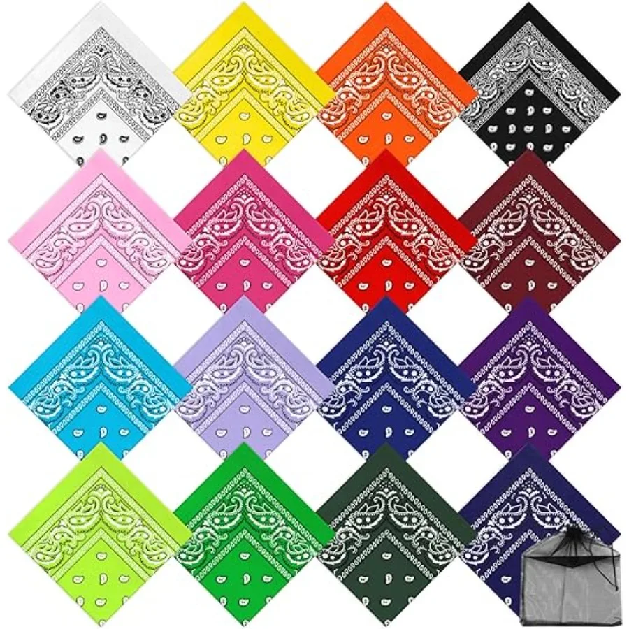16 Pieces Paisley Bandanas Cowboy Bandana Handkerchiefs Paisley Print Head Wrap Scarf, Assorted 16 Colors, Mixed 16 Colors a
16 Pieces Paisley Bandanas Cowboy Bandana Handkerchiefs Paisley Print Head Wrap Scarf, Assorted 16 Colors, Mixed 16 Colors a