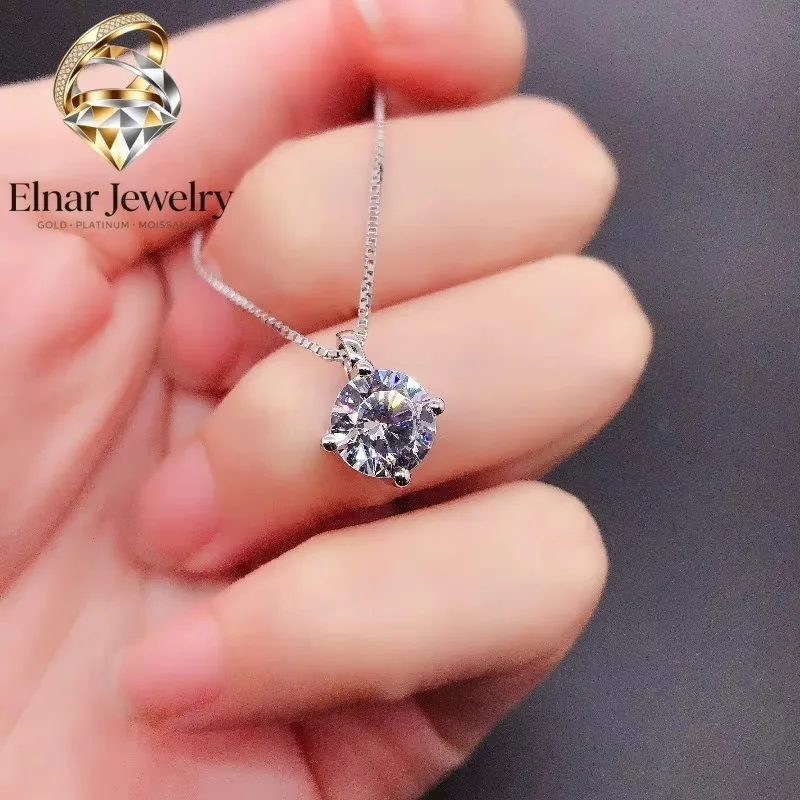 Elnar Jewelry 0.5/1/2/3Ct 5.0-9.0mm Round Cut D Color VVS1 Moissanite Pendant for Women Solid Platinum 950 Wedding Pendant Neckl
Elnar Jewelry 0.5/1/2/3Ct 5.0-9.0mm Round Cut D Color VVS1 Moissanite Pendant for Women Solid Platinum 950 Wedding Pendant Neckl