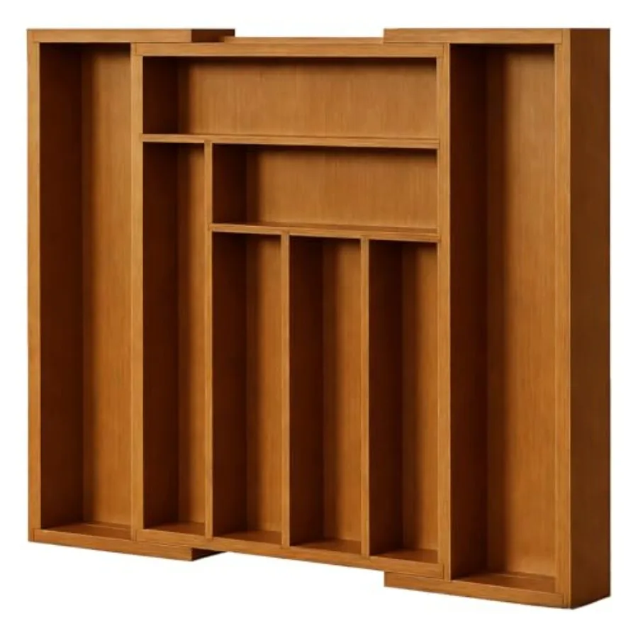 Bamboo Expandable Drawer Organizer for Utensils Holder Adjustable Silverware Organizer Cutlery Tray Drawer Dividers for Utensil
Bamboo Expandable Drawer Organizer for Utensils Holder Adjustable Silverware Organizer Cutlery Tray Drawer Dividers for Utensil