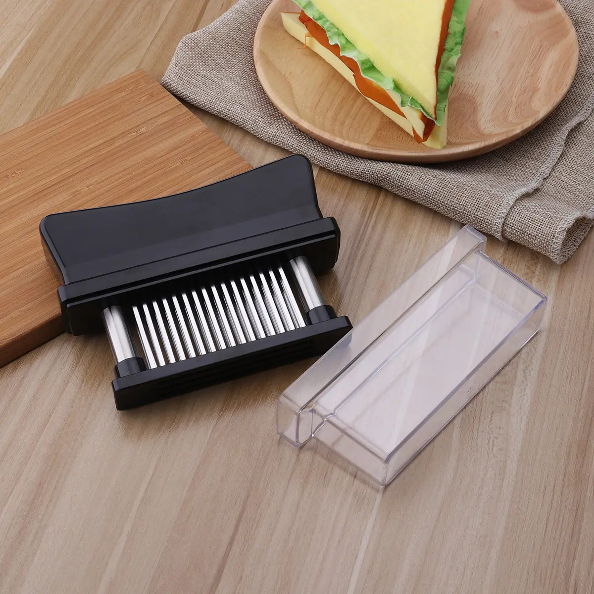 Tenderizer 48 Stainless Steel Blades Kitchen Tool Black Meat Tenderizing 14 9x3x10 7cm Meat Loosener Needle Utensil
Tenderizer 48 Stainless Steel Blades Kitchen Tool Black Meat Tenderizing 14 9x3x10 7cm Meat Loosener Needle Utensil