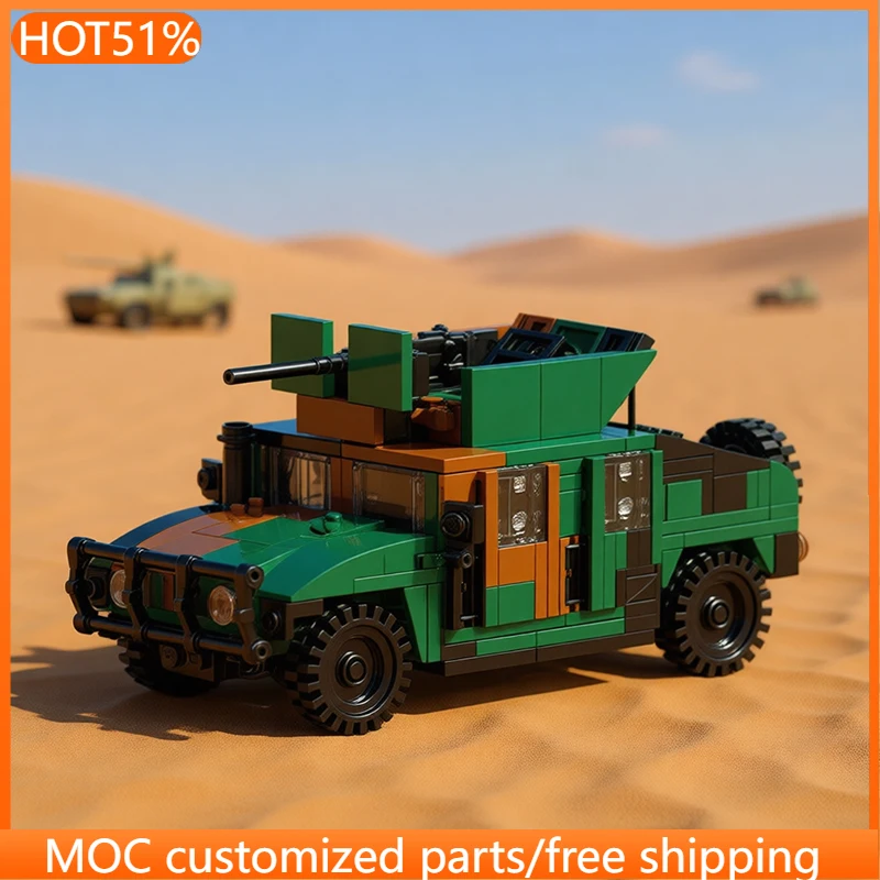 508 деталей: Военная модель танка HMMWV Woodland MOC, модульный конструктор, технологичный дизайн, детский набор для самостоятельной сборки, подарок
508 деталей: Военная модель танка HMMWV Woodland MOC, модульный конструктор, технологичный дизайн, детский набор для самостоятельной сборки, подарок