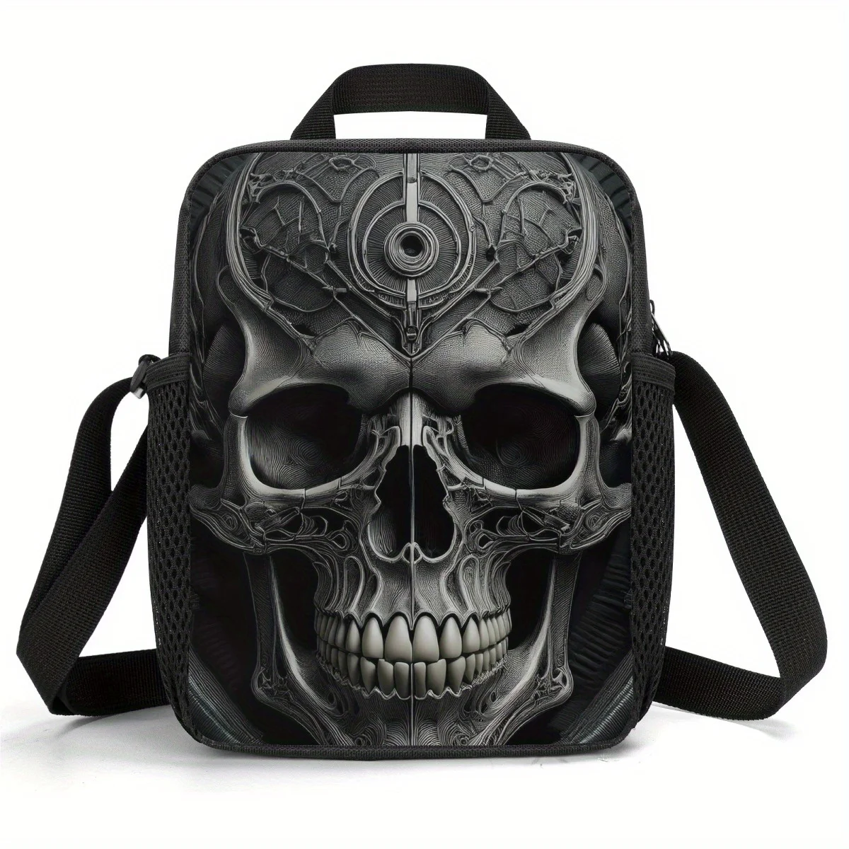 Сумка для обеда в стиле панк-готика — изолированный терморюкзак-холодильник с регулируемым ремешком, контактная поверхность без еды, прочный полиэстер
Сумка для обеда в стиле панк-готика — изолированный терморюкзак-холодильник с регулируемым ремешком, контактная поверхность без еды, прочный полиэстер