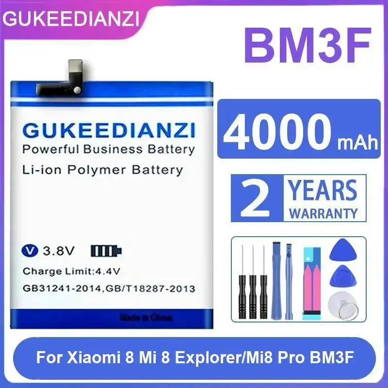 Reliable Power 4000mAh For Xiaomi 8 for MI 8 Explorer Mi8 Pro BM3F Mobile Phone Battery
Reliable Power 4000mAh For Xiaomi 8 for MI 8 Explorer Mi8 Pro BM3F Mobile Phone Battery