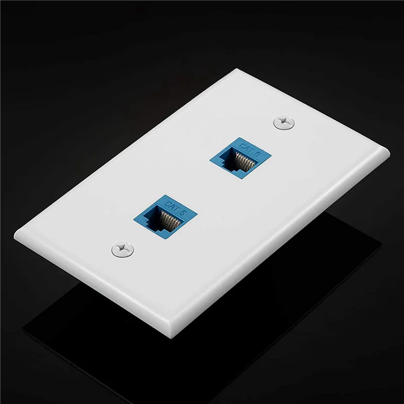 12 шт., 2-портовая настенная панель Ethernet, лицевые панели RJ45 Cat6 «мама-мама» с линейным соединителем
12 шт., 2-портовая настенная панель Ethernet, лицевые панели RJ45 Cat6 «мама-мама» с линейным соединителем