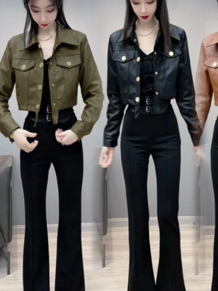 Облегающая кожаная куртка, женская осенне-зимняя новинка, высококачественная верхняя одежда маленького размера, пальто на заказ
Облегающая кожаная куртка, женская осенне-зимняя новинка, высококачественная верхняя одежда маленького размера, пальто на заказ