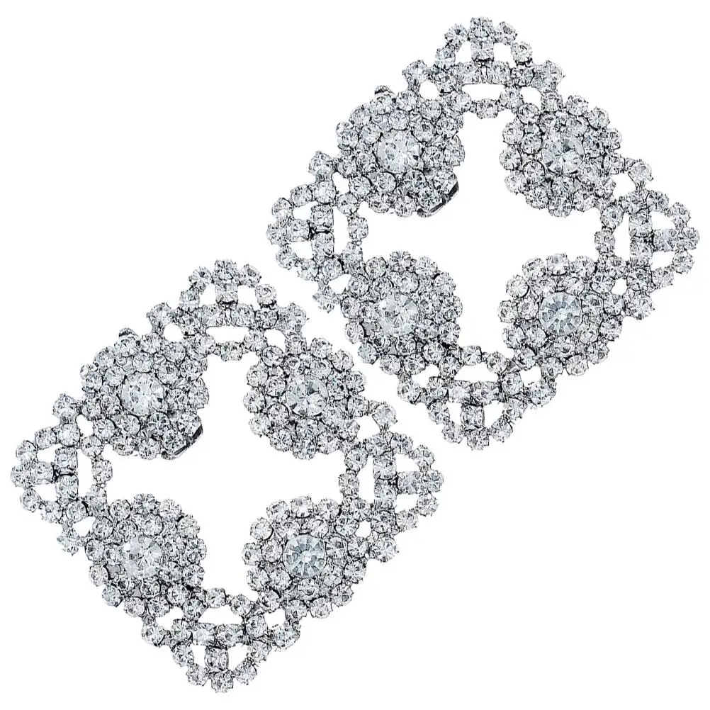 Bridal Shoe Clips Rhinestone Square Detachable Alloy Women Wedding Decor Elegant Sunflower Charm Shoe Accessories
Bridal Shoe Clips Rhinestone Square Detachable Alloy Women Wedding Decor Elegant Sunflower Charm Shoe Accessories