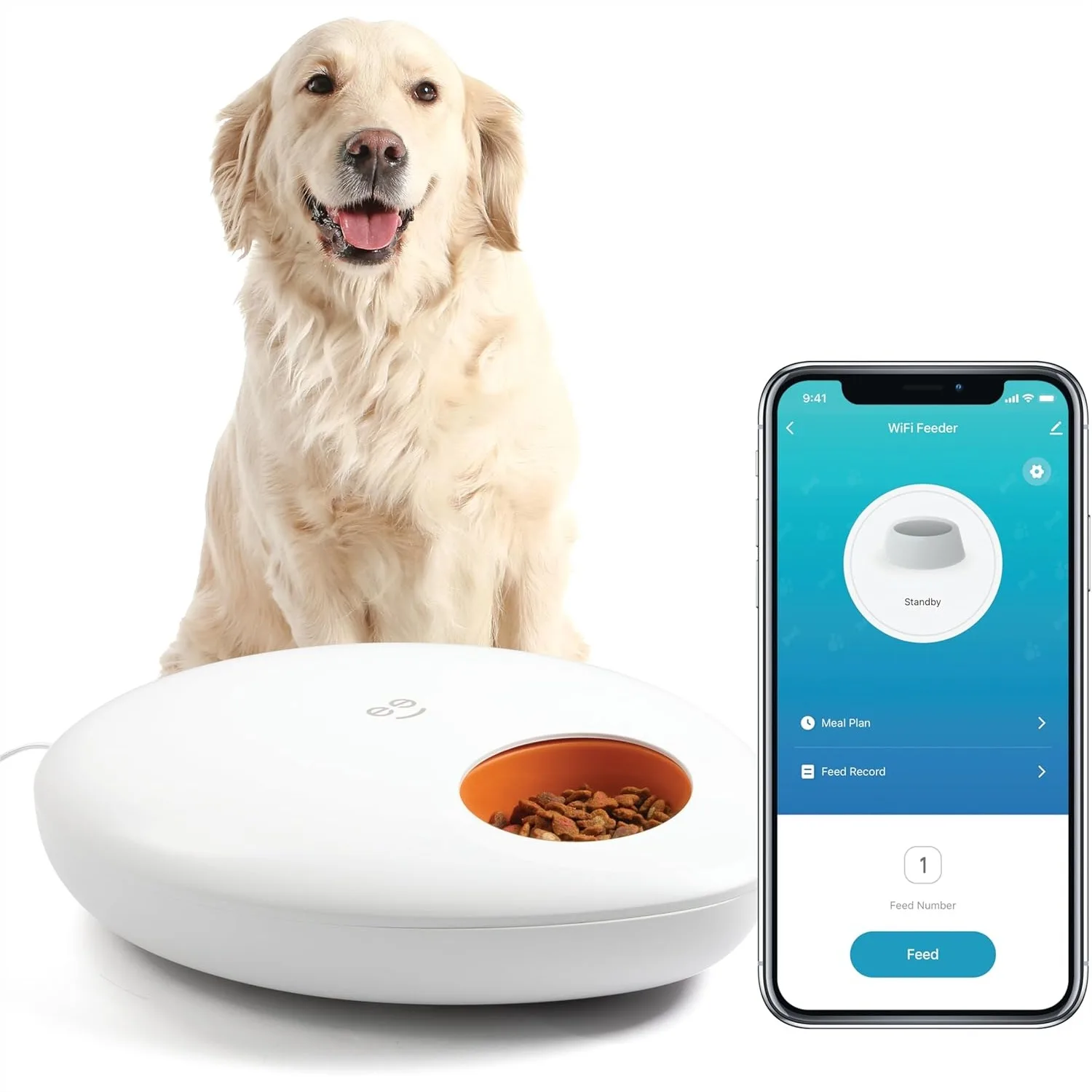Smart Pet Feeder for Wet or Dry Food, 5-Meal Automatic Dog Cat Feeder with Ice Packs, Programmable Timer, Battery Backup, Alexa
Smart Pet Feeder for Wet or Dry Food, 5-Meal Automatic Dog Cat Feeder with Ice Packs, Programmable Timer, Battery Backup, Alexa