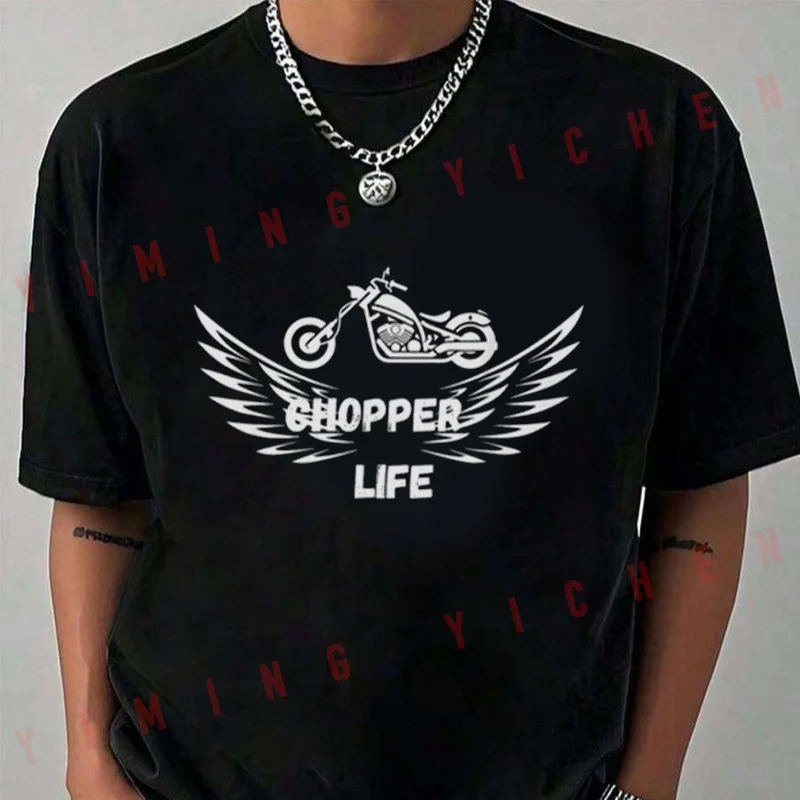 Chopper Life Motorcycle Graphic T-Shirt Motocross Men‘s Funny Summer Short Sleeve Casual Fashion Unisex Top Tee 2026
Chopper Life Motorcycle Graphic T-Shirt Motocross Men‘s Funny Summer Short Sleeve Casual Fashion Unisex Top Tee 2026