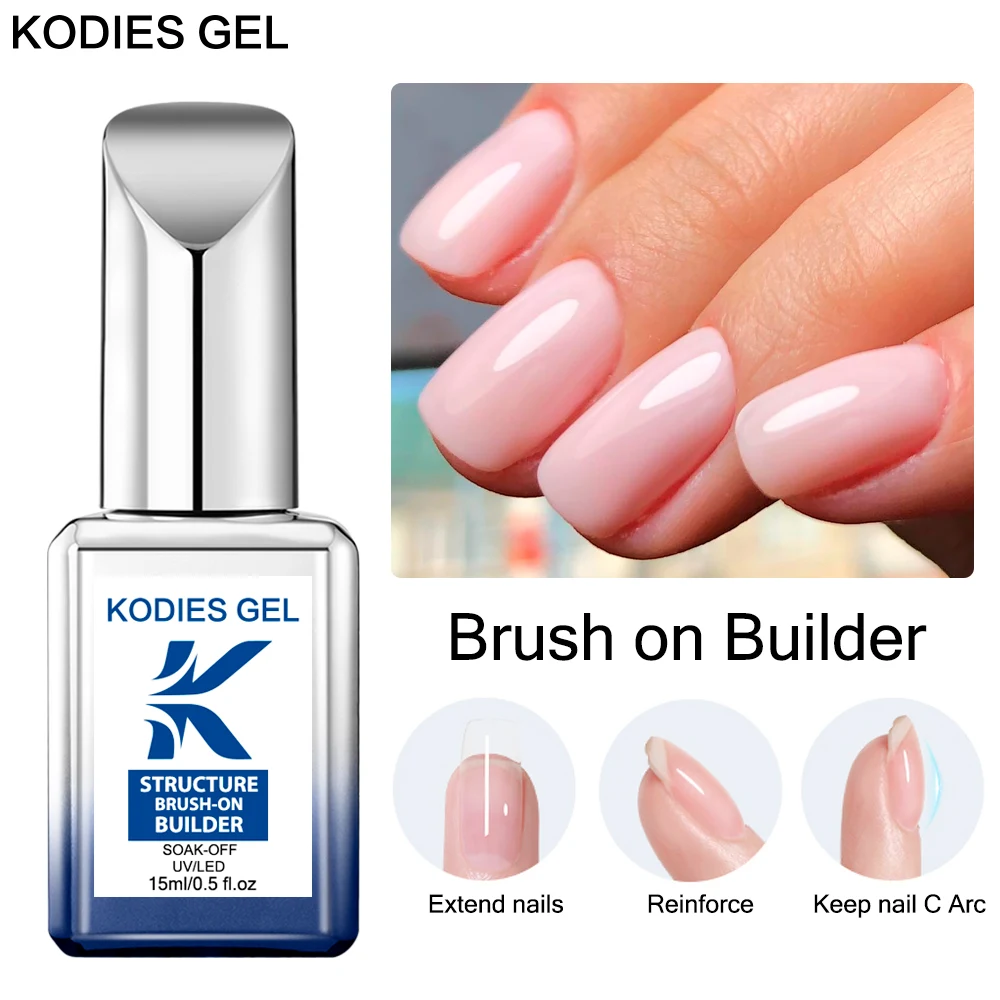KODIES GEL Builder Nail Gel In A Bottle Brush On Semi Permanent UV Gel Polish 15ML Construction Reinforce Gellac Nails Arc
KODIES GEL Builder Nail Gel In A Bottle Brush On Semi Permanent UV Gel Polish 15ML Construction Reinforce Gellac Nails Arc