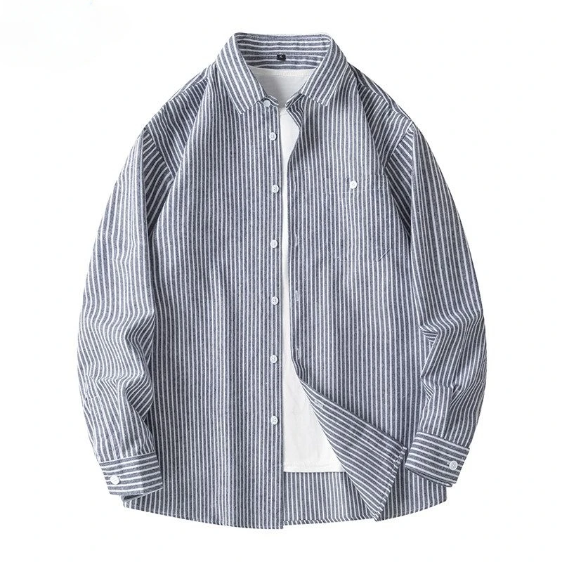 Age Reduction American Fashion Brand Retro Striped Shirt Boys Loose Trend with Teenagers Casual Shirt Square Collar Long Sleeve
Age Reduction American Fashion Brand Retro Striped Shirt Boys Loose Trend with Teenagers Casual Shirt Square Collar Long Sleeve