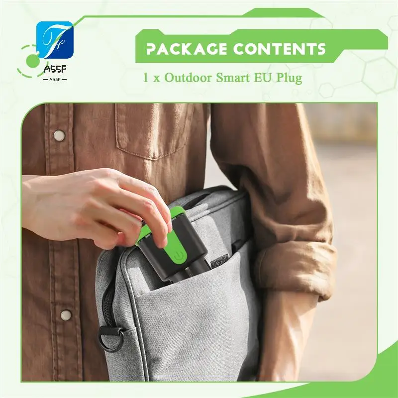 A55F-1 PCS Outdoor Smart Plug 16A Wifi Remote Control Smart Socket With Power Monitor Function,For Tuya Smart Life Alexa EU Plug
A55F-1 PCS Outdoor Smart Plug 16A Wifi Remote Control Smart Socket With Power Monitor Function,For Tuya Smart Life Alexa EU Plug
