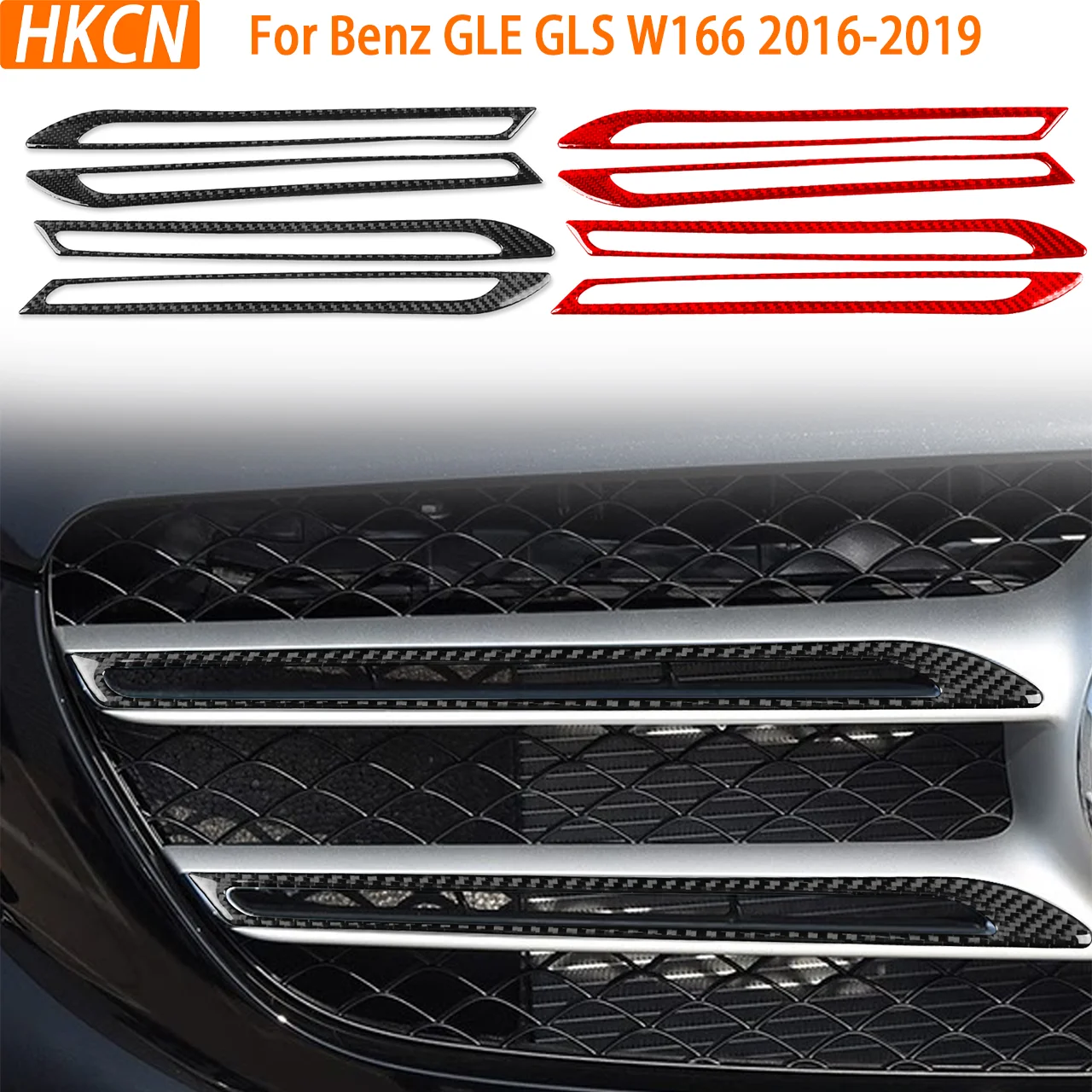 For Mercedes-Benz GLE GLS W166 2016-2019 Carbon Fiber Front Bumper Grille Bright Strip Panel Car Accessory Decorative Stickers
For Mercedes-Benz GLE GLS W166 2016-2019 Carbon Fiber Front Bumper Grille Bright Strip Panel Car Accessory Decorative Stickers