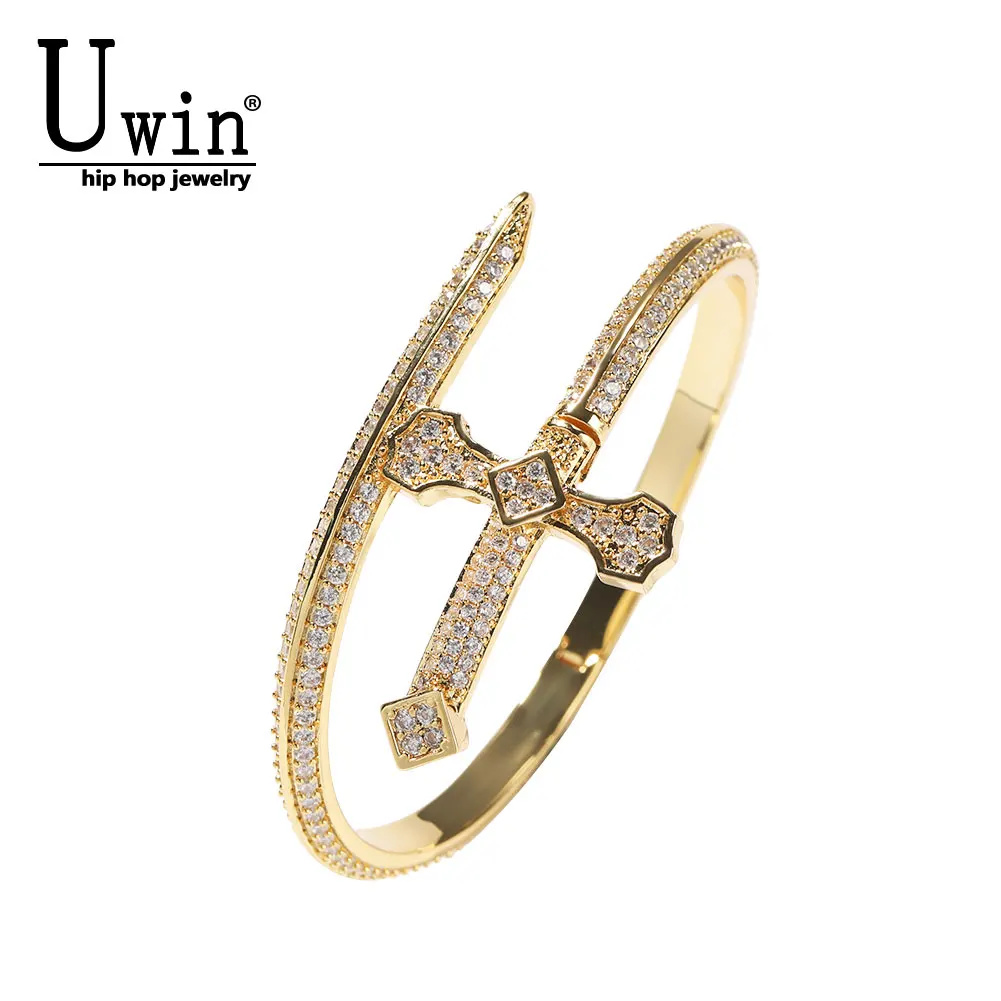 UWIN Curve Sword Cuff Bangle for Women Size Fits All Wrist Cubic Zircon Bracelets Personalized Ladies Luxury Trendy Jewelry
UWIN Curve Sword Cuff Bangle for Women Size Fits All Wrist Cubic Zircon Bracelets Personalized Ladies Luxury Trendy Jewelry