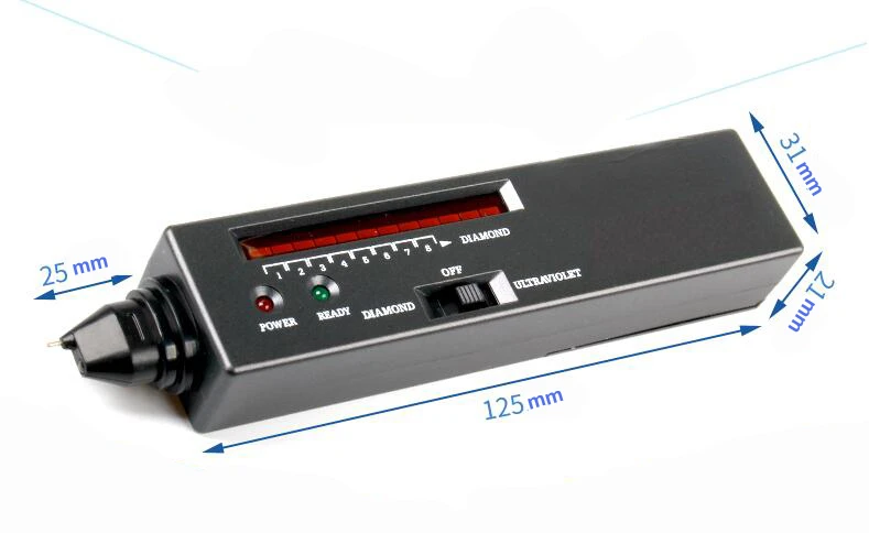 Diamond Tester with UV Ultraviolet Light, Diamond Selector II, Moissanite Tester one touch detector jewelry tools
Diamond Tester with UV Ultraviolet Light, Diamond Selector II, Moissanite Tester one touch detector jewelry tools