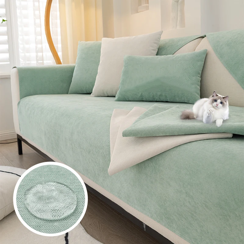Nano Waterproof Sofa Cover Diaper Anti Cat Scratch Living Room Sofa Cushion Solid Color Non-Slip Universal Furniture Cloth Cover
Nano Waterproof Sofa Cover Diaper Anti Cat Scratch Living Room Sofa Cushion Solid Color Non-Slip Universal Furniture Cloth Cover