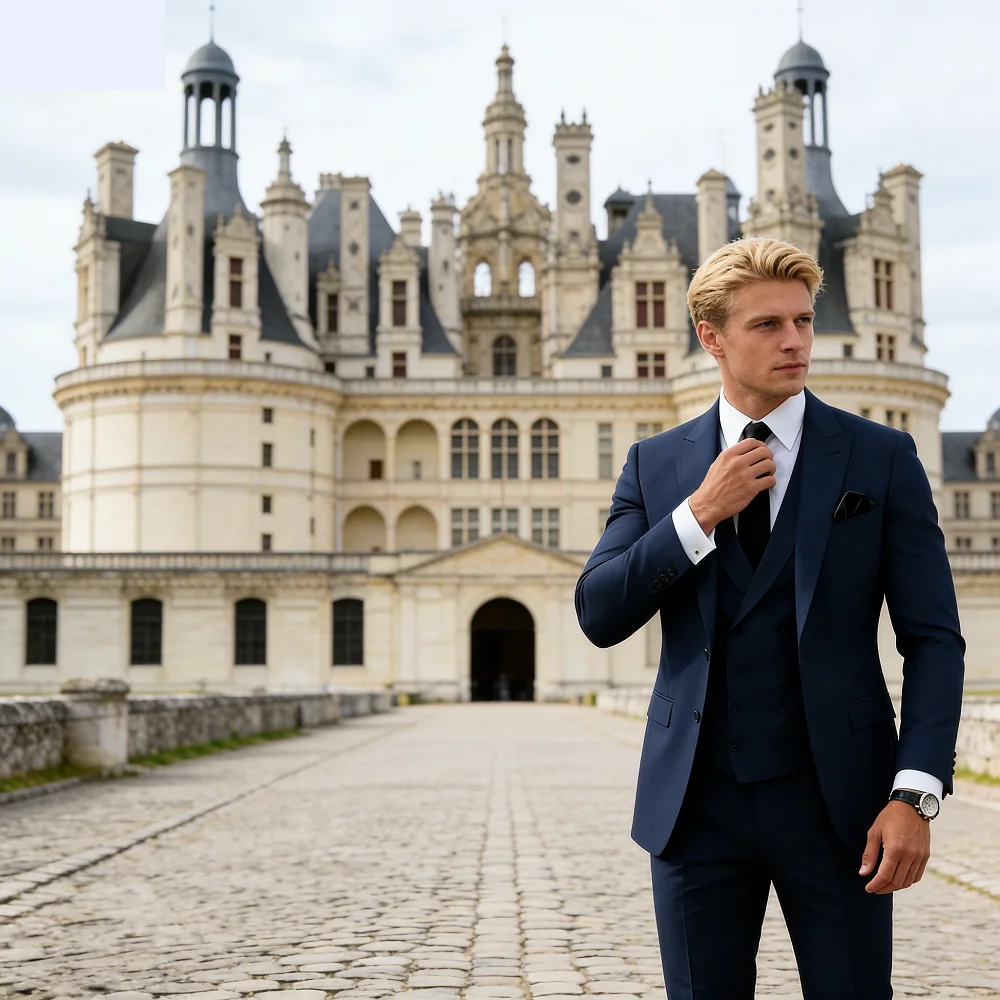 Men's Wedding Terno Slim Fit 3-Piece Smoking Solid Casual Blazer with Double-Breasted Vest And Pants - Formal Men's Suit
Men's Wedding Terno Slim Fit 3-Piece Smoking Solid Casual Blazer with Double-Breasted Vest And Pants - Formal Men's Suit