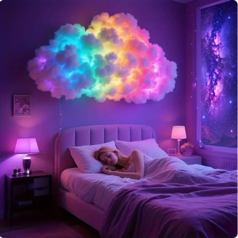 DIY Thunder Cloud Lamp Colorful Sound Activated RGB Light USB Powered Cloud Light Holiday Home Decor
DIY Thunder Cloud Lamp Colorful Sound Activated RGB Light USB Powered Cloud Light Holiday Home Decor