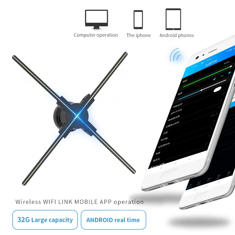 Оригинальная 60 см 3D Голограмма вентилятор для проектора 2000x720 HD Wifi рекламный дисплей голографический вентилятор лампа проигрыватель с дистанционным управлением/карта 32G
Оригинальная 60 см 3D Голограмма вентилятор для проектора 2000x720 HD Wifi рекламный дисплей голографический вентилятор лампа проигрыватель с дистанционным управлением/карта 32G