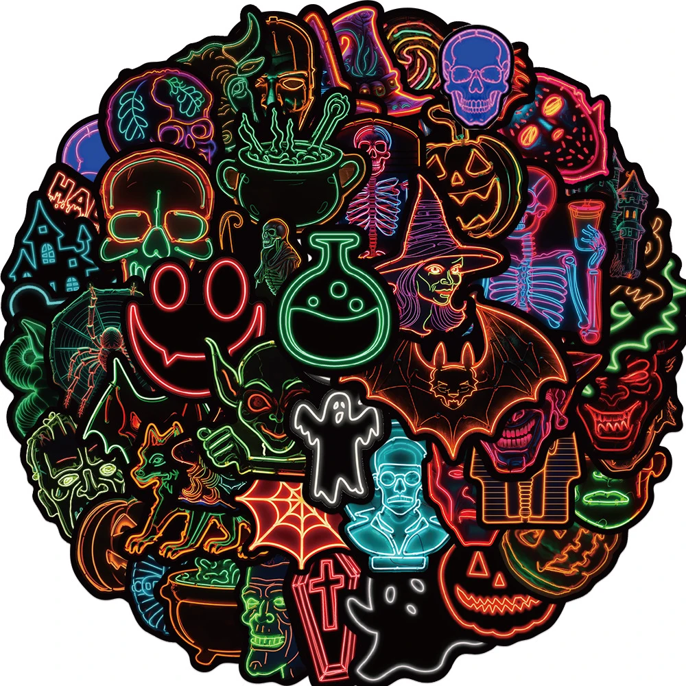 10/30/50pcs Neon Hallowmas Horror Cartoon Stickers Aesthetic DIY Car Laptop Skateboard Motorcycle Waterproof Sticker Kids Toy
10/30/50pcs Neon Hallowmas Horror Cartoon Stickers Aesthetic DIY Car Laptop Skateboard Motorcycle Waterproof Sticker Kids Toy
