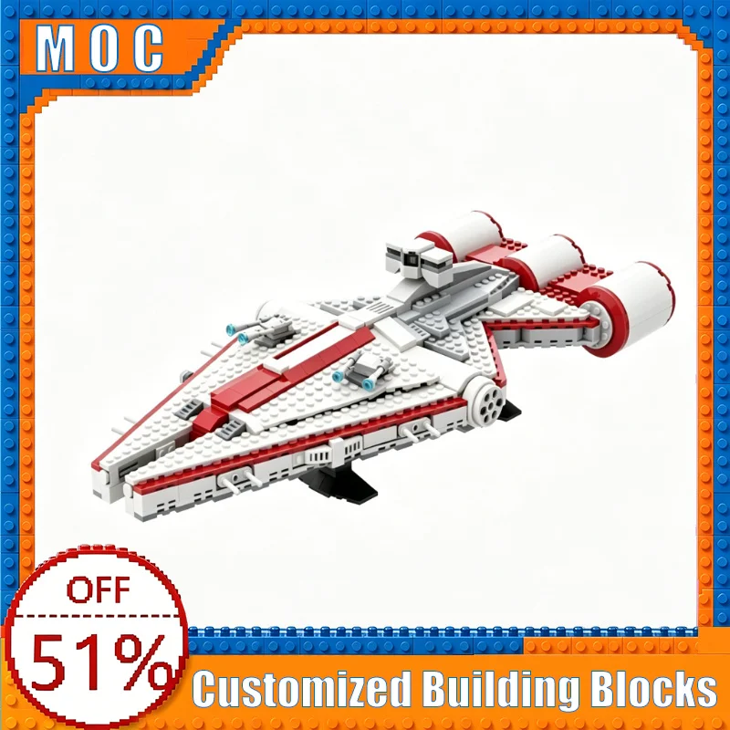 662 Parts Sci-Fi Space Battle Cruiser Model Building Blocks Assembly Educational Toy Creative Birthday Christmas Popular Gifts
662 Parts Sci-Fi Space Battle Cruiser Model Building Blocks Assembly Educational Toy Creative Birthday Christmas Popular Gifts