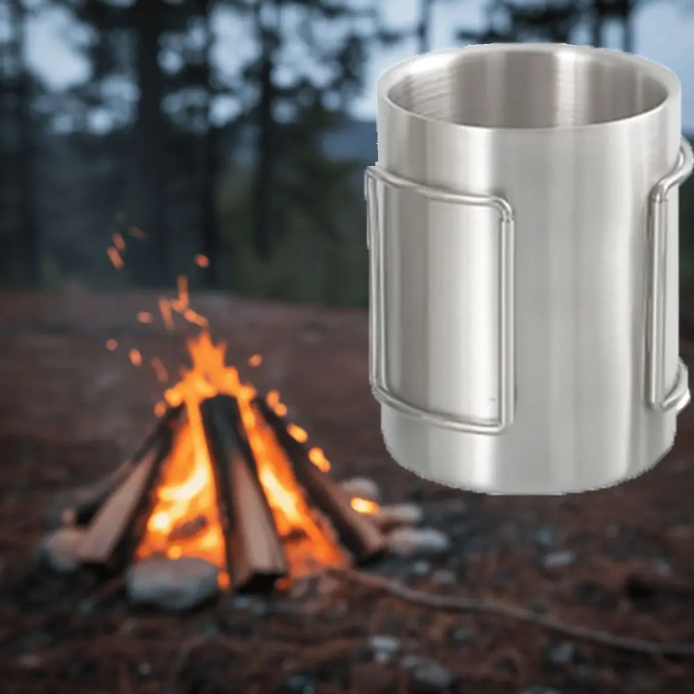Durable 200/300/400ml Camping Cup Foldable Handles Portable Stainless Steel Water Cup Outdoor Mug Survival Adventure
Durable 200/300/400ml Camping Cup Foldable Handles Portable Stainless Steel Water Cup Outdoor Mug Survival Adventure