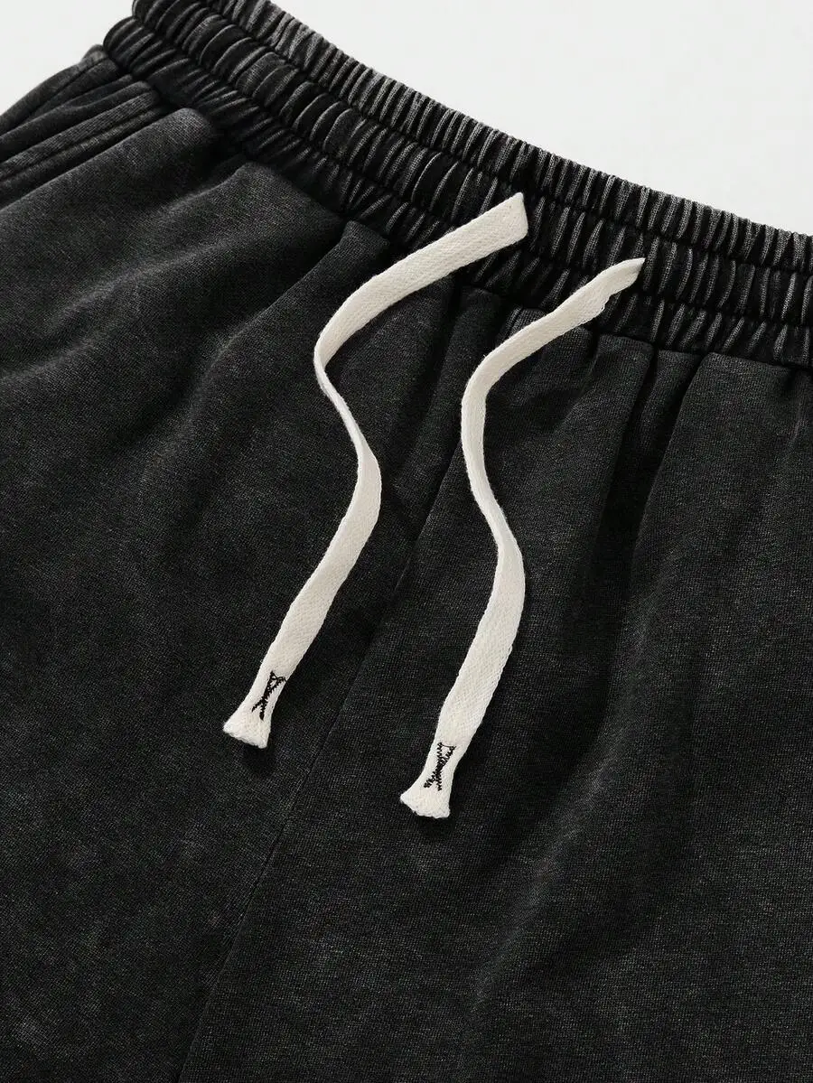 Mens Plus Size Casual Shorts With Distressed Flame Print, Elastic Waist And White Drawstring For Daily Wear
Mens Plus Size Casual Shorts With Distressed Flame Print, Elastic Waist And White Drawstring For Daily Wear