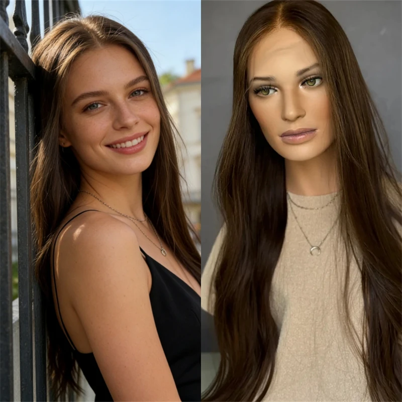 Новинка: Парик без клея, темно-коричневый, синтетический, с HD-кружевной передней частью, из термостойкого волокна, 28 дюймов, супердлинный волнистый парик для женщин любого цвета кожи.
Новинка: Парик без клея, темно-коричневый, синтетический, с HD-кружевной передней частью, из термостойкого волокна, 28 дюймов, супердлинный волнистый парик для женщин любого цвета кожи.