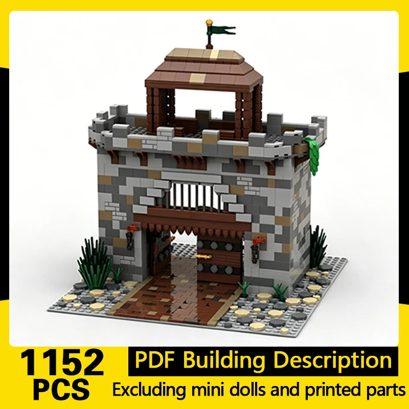 Medieval Castle Model MOC Building Bricks Village Fortified Gate Modular Technology Gifts Holiday Assemble Children Toys Suit
Medieval Castle Model MOC Building Bricks Village Fortified Gate Modular Technology Gifts Holiday Assemble Children Toys Suit