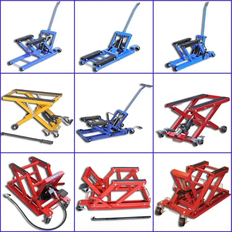 Hot selling 1500lb hydraulic scissor motorcycle Atv jack lifting workshop wheels
Hot selling 1500lb hydraulic scissor motorcycle Atv jack lifting workshop wheels