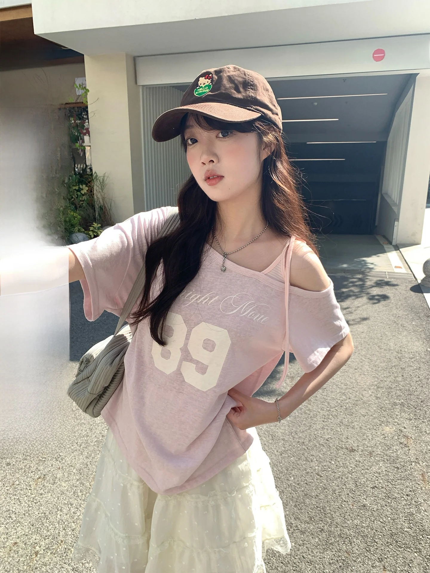 Hollyii Korean Style Digital Print Asymmetrical Shoulder T-Shirt Women's Spring New Short Sleeve Banded Design Top
Hollyii Korean Style Digital Print Asymmetrical Shoulder T-Shirt Women's Spring New Short Sleeve Banded Design Top