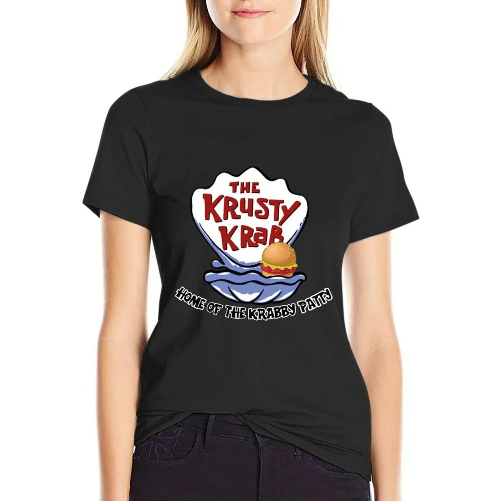 Krusty Krab T-Shirt Short sleeve tee customizeds Blouse quick-drying cropped t shirts for Women
Krusty Krab T-Shirt Short sleeve tee customizeds Blouse quick-drying cropped t shirts for Women