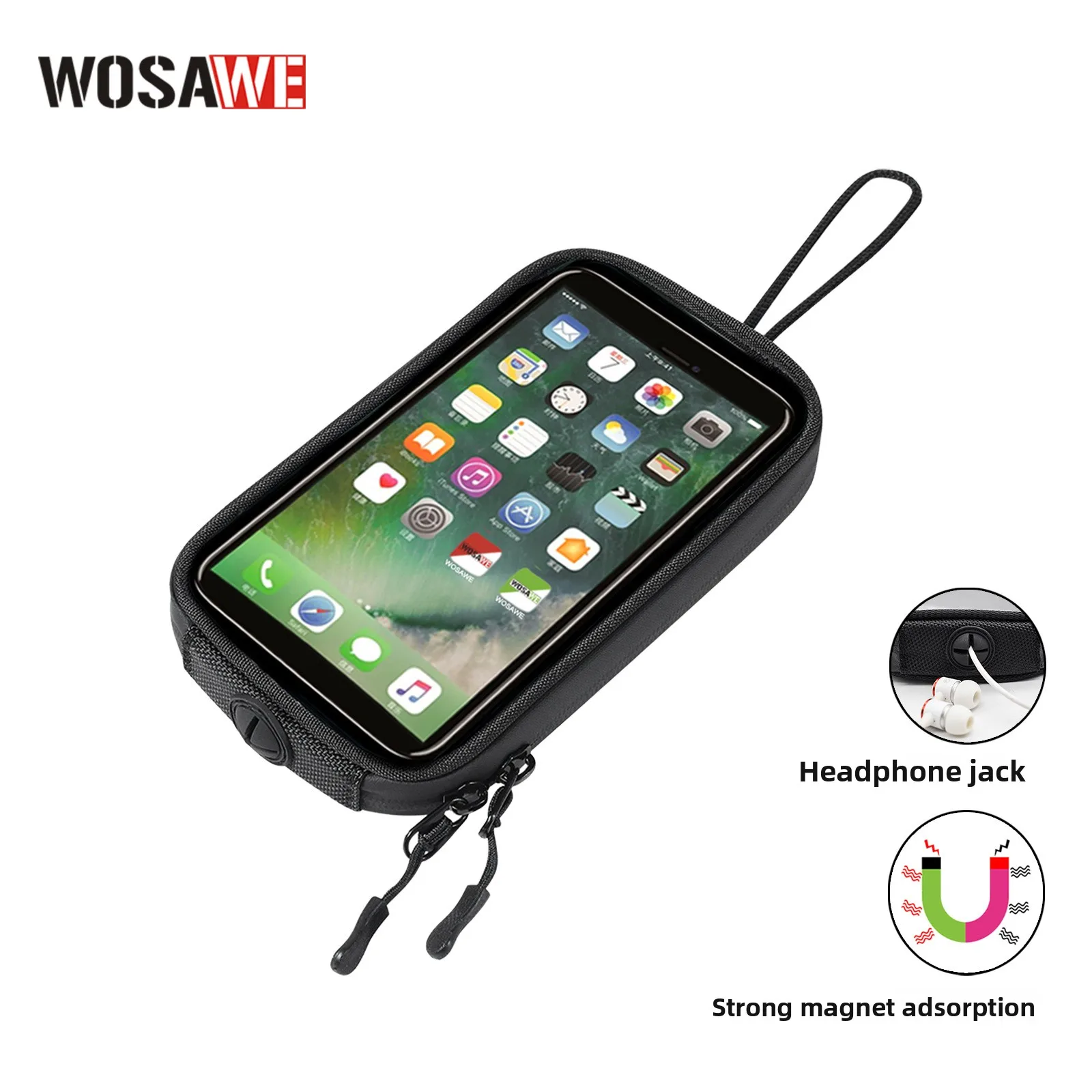 Motorcycle Bike Handlebar Bag Touch Screen Phone Pouch Transparent Waterproof 7-Inch 7L Storage Bag for Cycling and Travel
Motorcycle Bike Handlebar Bag Touch Screen Phone Pouch Transparent Waterproof 7-Inch 7L Storage Bag for Cycling and Travel