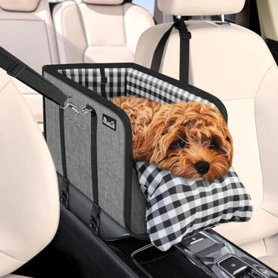 Console Dog Car Seat - Portable Dogs Armrest Booster Seat for Small Dog Anti-Collapse Pet Car Seat with Soft Cushion Safety Bel
Console Dog Car Seat - Portable Dogs Armrest Booster Seat for Small Dog Anti-Collapse Pet Car Seat with Soft Cushion Safety Bel
