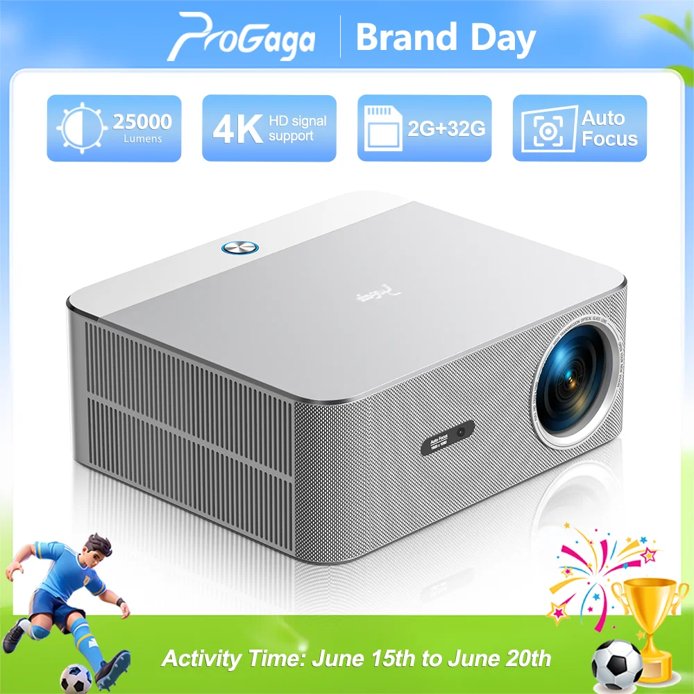 PROGAGA PG610W Projector 4K Android WiFi Auto Focus Full HD 1080P Projetor PG610 ATV Portable Projector Home Theater Video Beam
PROGAGA PG610W Projector 4K Android WiFi Auto Focus Full HD 1080P Projetor PG610 ATV Portable Projector Home Theater Video Beam