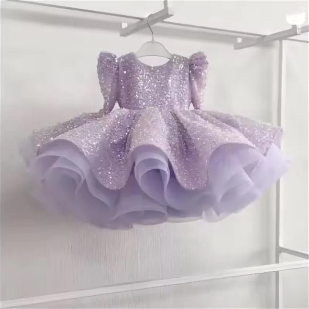 Luxury Sequined Flower Girl Wedding Dress Princess Full Sleeves Baby Girls Birthday Party Prom Dress Kid First Communion Gown
Luxury Sequined Flower Girl Wedding Dress Princess Full Sleeves Baby Girls Birthday Party Prom Dress Kid First Communion Gown