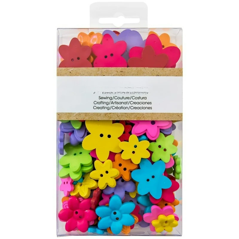 Value Flower Assorted Size Sew Thru Buttons, 31/2 Ounces
Value Flower Assorted Size Sew Thru Buttons, 31/2 Ounces