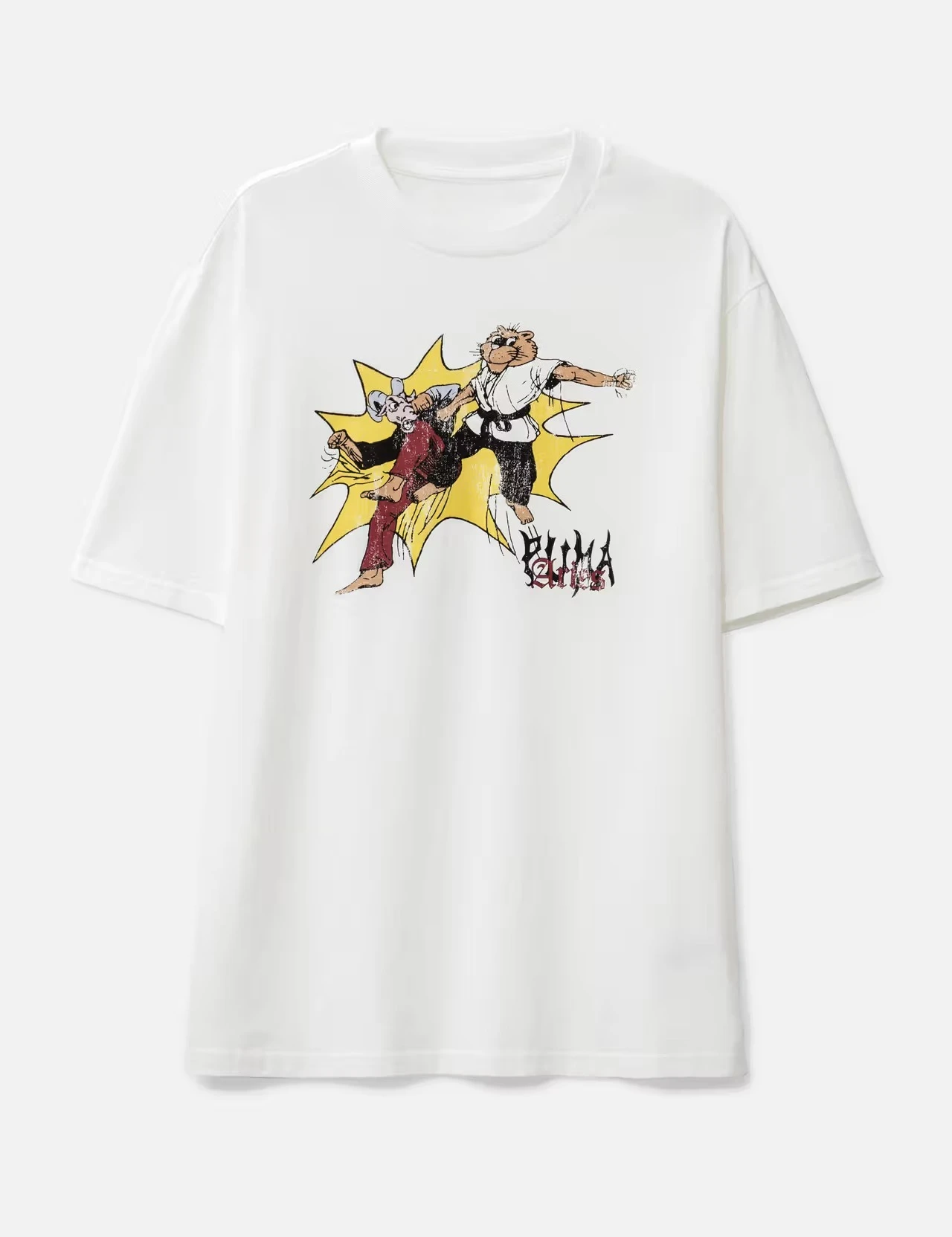 Aries Karate Street Fashion Trend Clothing Pattern Printing Summer Luxury Brand Cotton Men's and Women's T-Shirts Short Sleeves
Aries Karate Street Fashion Trend Clothing Pattern Printing Summer Luxury Brand Cotton Men's and Women's T-Shirts Short Sleeves