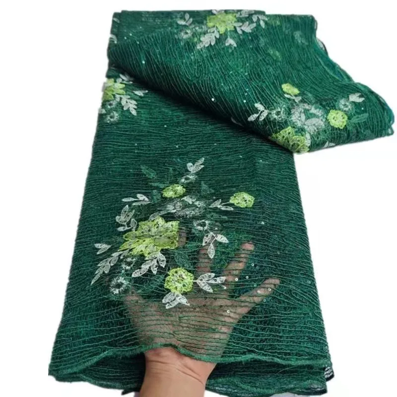 High Quality French Nigerian Groom Lace Fabric For Sewing Wedding Party Dresses Green African Sequins Lace Fabric New 5 Yards
High Quality French Nigerian Groom Lace Fabric For Sewing Wedding Party Dresses Green African Sequins Lace Fabric New 5 Yards