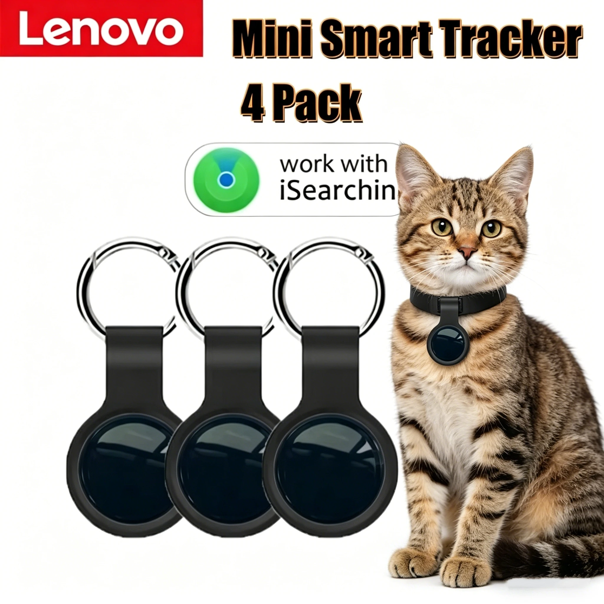 Lenovo Mini GPS Tracker System with Find My App Smart Bluetooth Locator for Kids And Pets Anti-Loss Collar GPS Tracker 4Pcs
Lenovo Mini GPS Tracker System with Find My App Smart Bluetooth Locator for Kids And Pets Anti-Loss Collar GPS Tracker 4Pcs