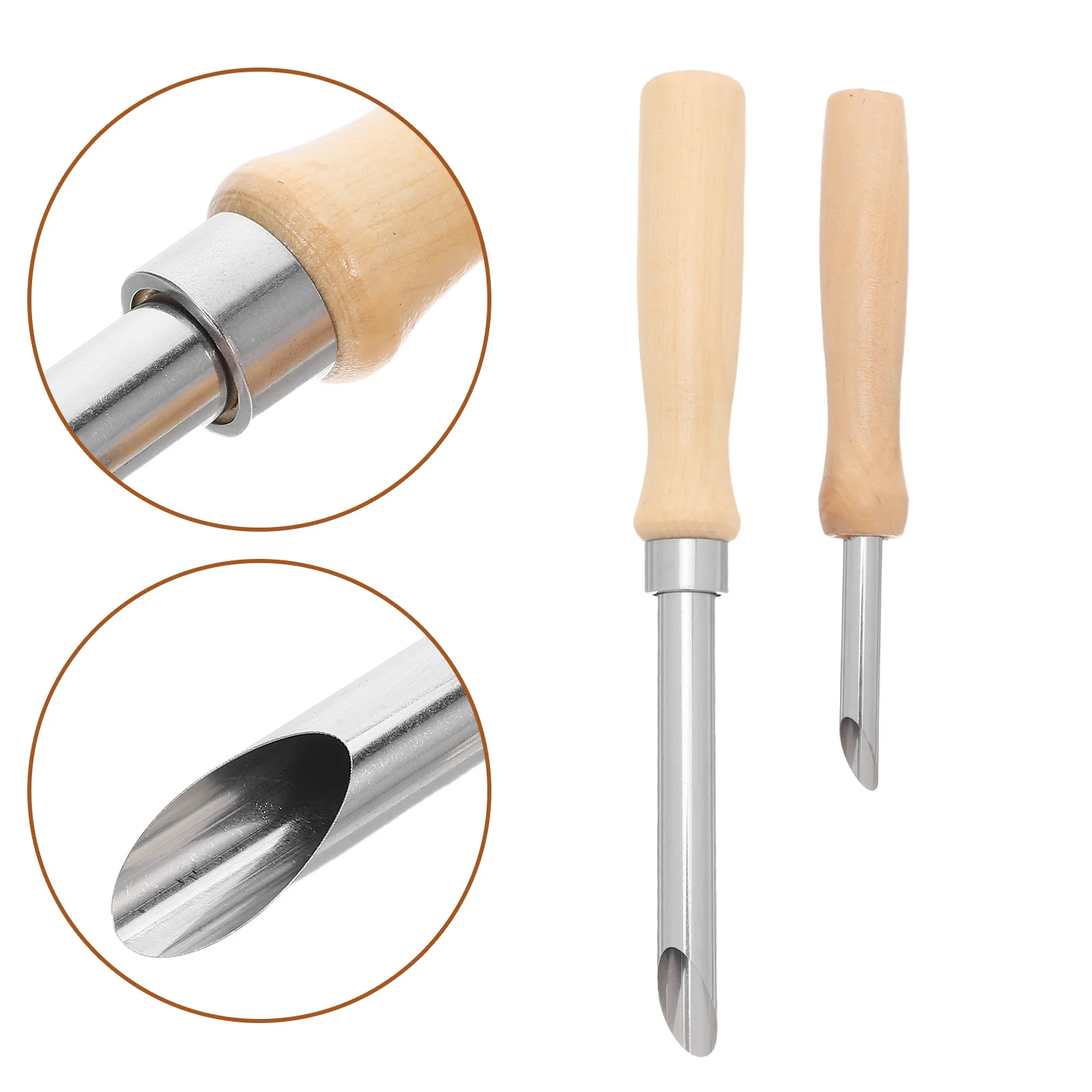 2 Pcs Cup Straw Hole Puncher Lemonade Lid Wooden Handle Maker Stainless Steel for Lids
2 Pcs Cup Straw Hole Puncher Lemonade Lid Wooden Handle Maker Stainless Steel for Lids