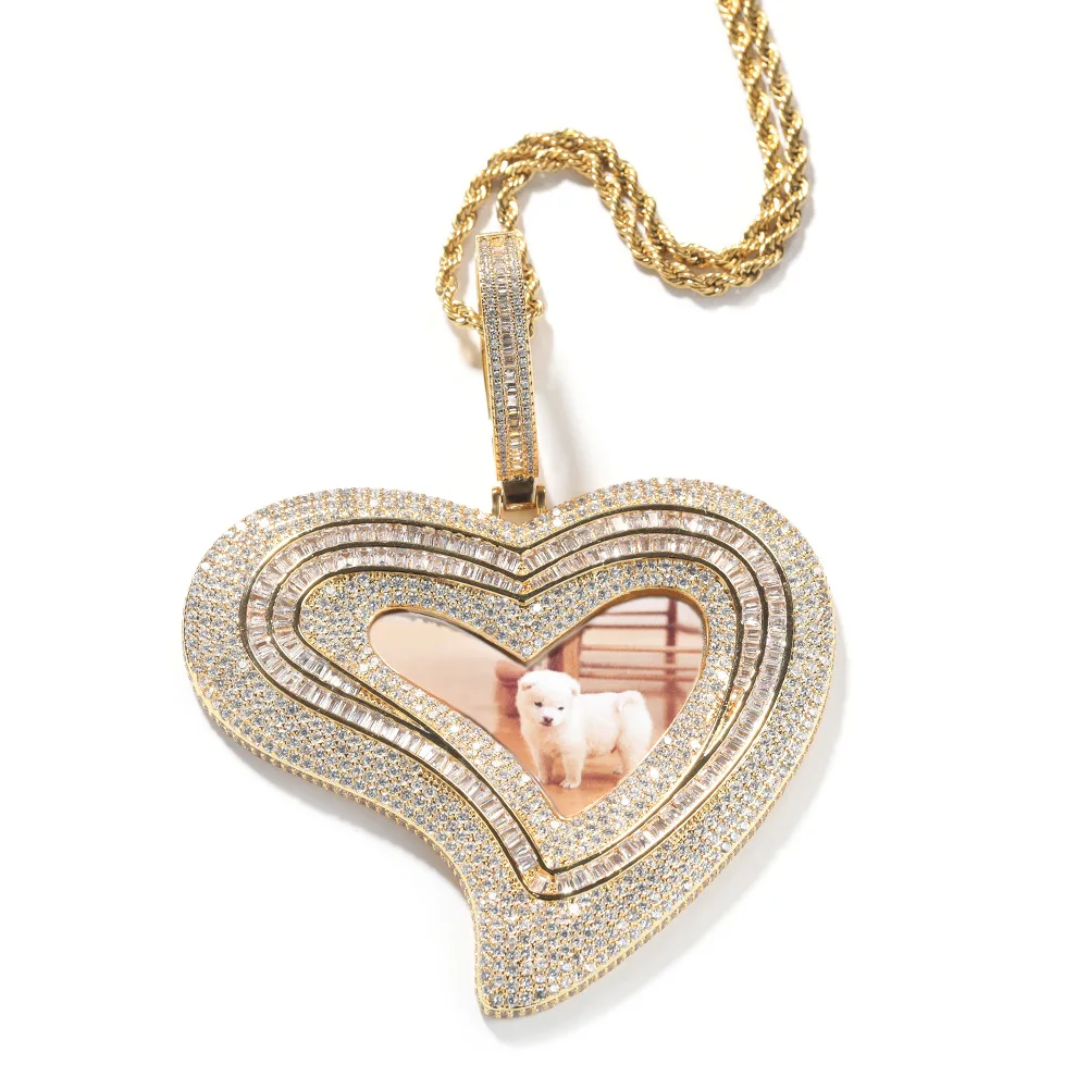 Fashionable Big crooked heart Photo sublimation Pendant Cuban Shape Hiphop Engagement Anniversary jewelry
Fashionable Big crooked heart Photo sublimation Pendant Cuban Shape Hiphop Engagement Anniversary jewelry