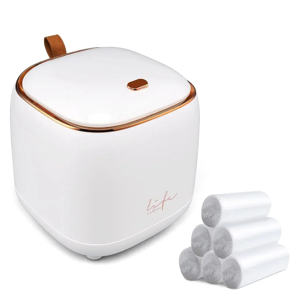 1.6L Small Desktop Trash Bin with Lid, 180pcs Bags, Ideal for Home, Office, Kitchen, and Bathroom (White)
1.6L Small Desktop Trash Bin with Lid, 180pcs Bags, Ideal for Home, Office, Kitchen, and Bathroom (White)