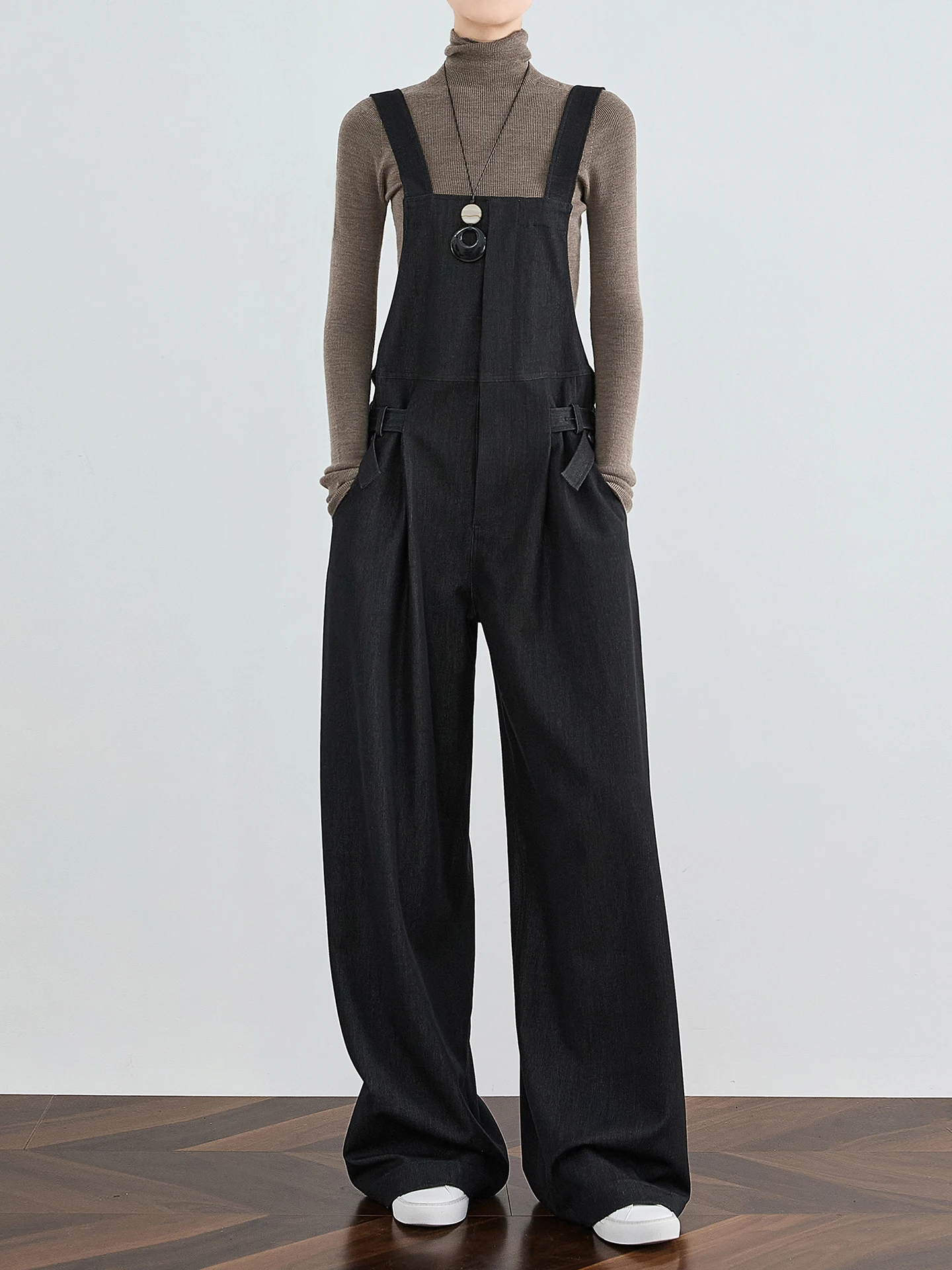 TUMPUS High Waist Black Denim Overalls Women's Summer Anti-Aging Casual Workwear Pants Wide Leg Pants Korean Style Commute
TUMPUS High Waist Black Denim Overalls Women's Summer Anti-Aging Casual Workwear Pants Wide Leg Pants Korean Style Commute