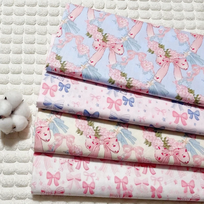 Butterfly Knot Printed Fabric New Pure Cotton Cloth Countryside Twill Woven Fabrics Cute Pink for Sewing Clothing,Tablecloth DIY
Butterfly Knot Printed Fabric New Pure Cotton Cloth Countryside Twill Woven Fabrics Cute Pink for Sewing Clothing,Tablecloth DIY