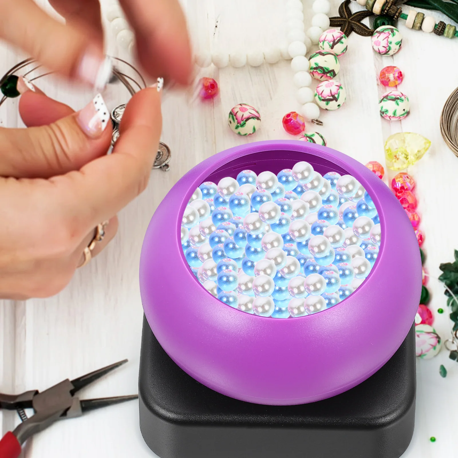 Beading Machine Electric Tool ABS Material DIY Beads Spinner Sturdy Durable Fast Stringing Device for Necklace Bracelet Making
Beading Machine Electric Tool ABS Material DIY Beads Spinner Sturdy Durable Fast Stringing Device for Necklace Bracelet Making