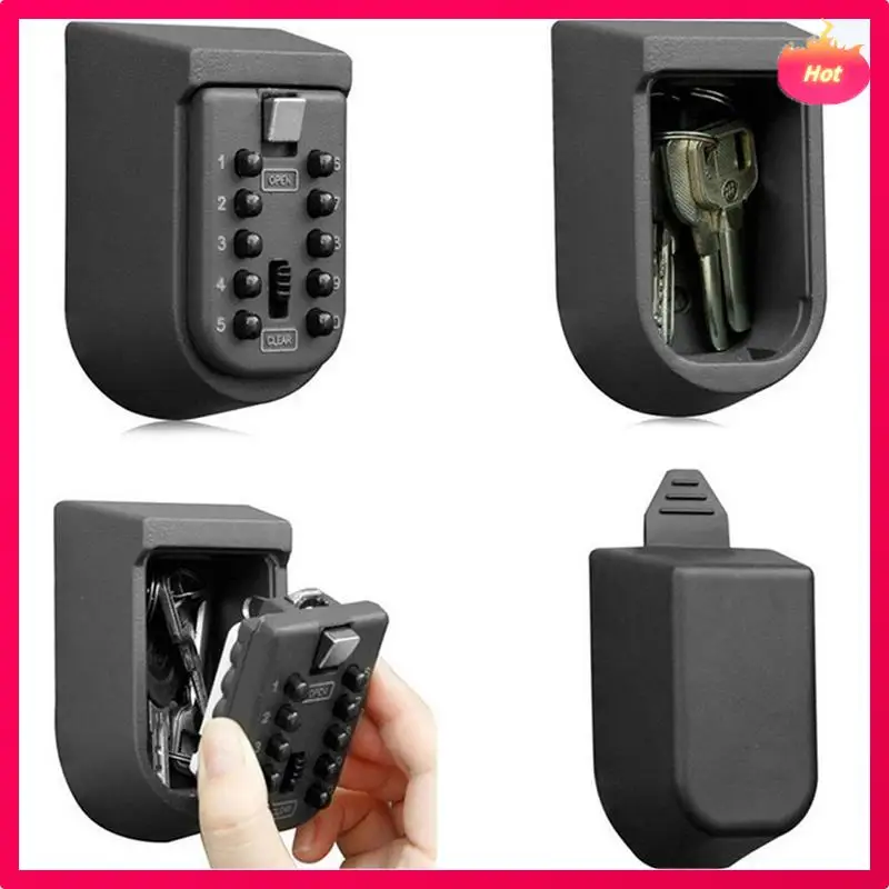 1Set 10-Digits Combination Lockbox Button Key Box For Outside Wall Mount For Home Dark Gray
1Set 10-Digits Combination Lockbox Button Key Box For Outside Wall Mount For Home Dark Gray