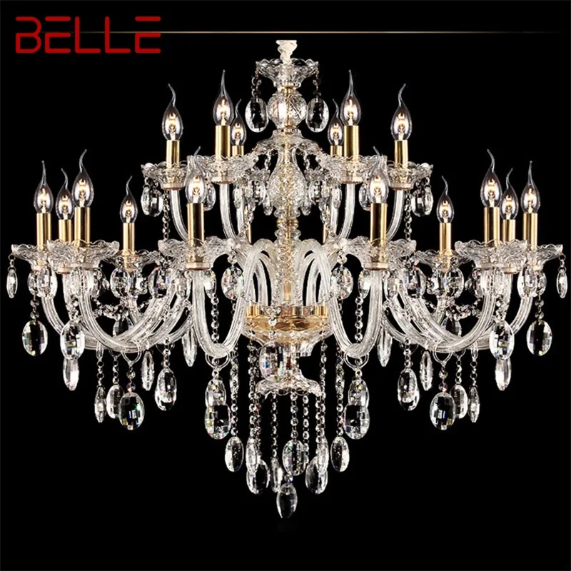 BELLE Crystal Chandelier Lamp European Style Hanging LED Candle Pendant Light Decorative Fixtures for Home Living Room
BELLE Crystal Chandelier Lamp European Style Hanging LED Candle Pendant Light Decorative Fixtures for Home Living Room