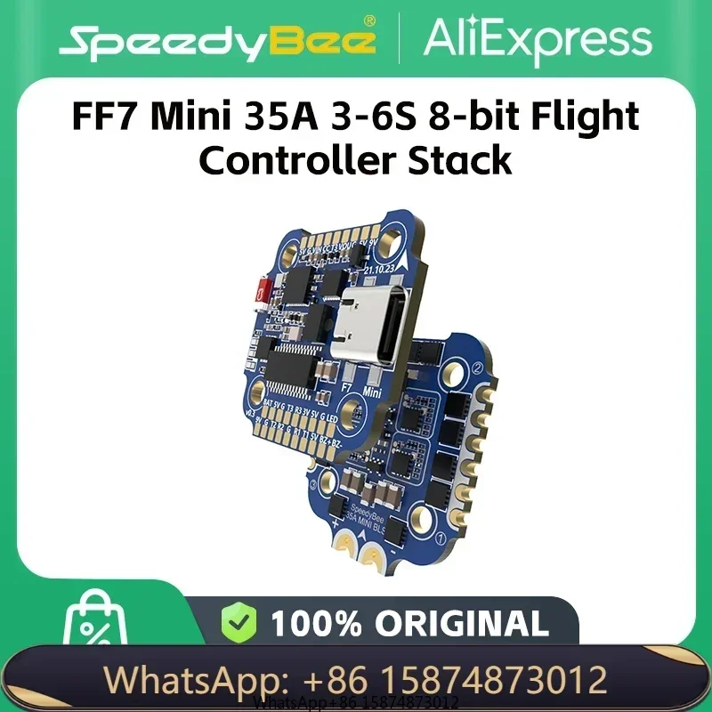 SpeedyBee F7 Mini 35A 3-6S 8-bit Fli ght Controller Stack iNav EmuFli ght Betafligt
SpeedyBee F7 Mini 35A 3-6S 8-bit Fli ght Controller Stack iNav EmuFli ght Betafligt